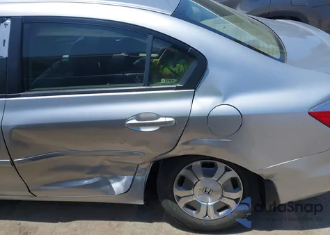 2012 Honda Civic Hybrid from USA, damaged, VIN JHMFB4F35CS010947